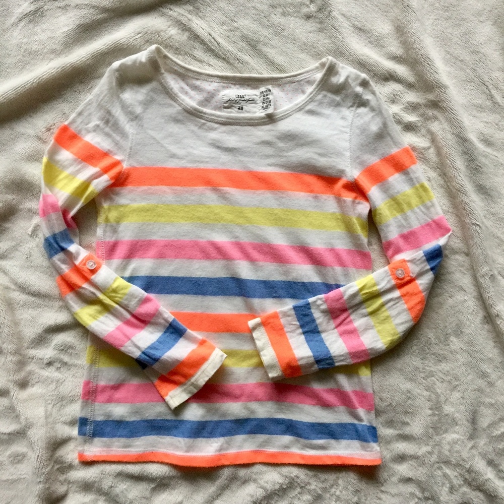 H&M Long sleeves stripe T-shirt size 4-6